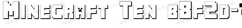 Minecraft Ten b8f2d字体转换